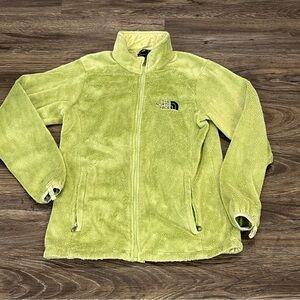 The North Face Womens‎ Small Green Oso Full Zip Teddy Sherpa Jacket